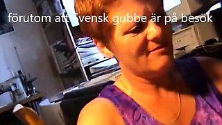 Svensk Gubbe hlsar p mormor fr en avsugning