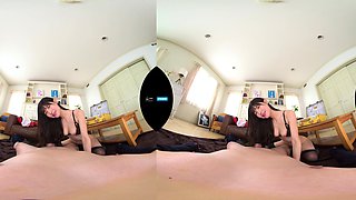 Japanese teen sucking POV cock