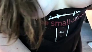 RedheadWinter POV Waitress Sucks And Fucks In The Car