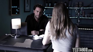 Chubby butt young fucks her stepsisters boss