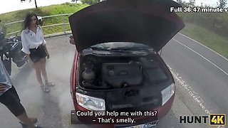 George Uhl Picks Up Helina Dream for Hot Outdoor POV Sex - Sucking and Riding Cock