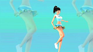 3DGSPOT - Naughty THREE DIMENSIONAL Toon Three-way With Numerous Spears And 2 Big-chested Gals! UNCENSORED ROMP!