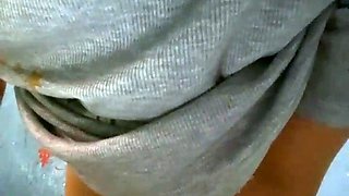 Cute curly brunette solo webcam masturbation