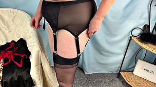 Mrs Mature Feet getting dressed to go out