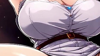 Mature Cartoon Styl Ai Women Teasing and Topless