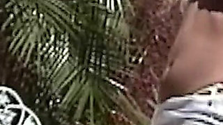 Insatiable Curly MILF Takes Every BBC Outdoors