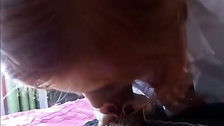 Shy Russian Amateur Gives a Blowjob