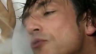 Blonde Bathroom Slut Double Penetrated Wild