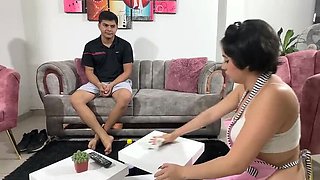 Sexy Latina Stepsister Cleaning in Panties Gets Me So Horny I Fuck Her Hard