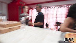 Scarlett Karli's Pizza Affair Ignites Wild Passion