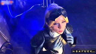 Horny Nova from Starcraft Sucks Cock and Swallows Cum