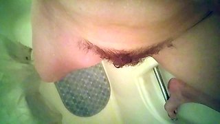 candiecane peeing in the shower