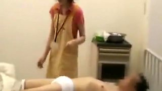 Friendly Nurse Gives Her Patient A Handjob And Then Sucks H