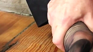 Calm Dangling in Sheer Nylons