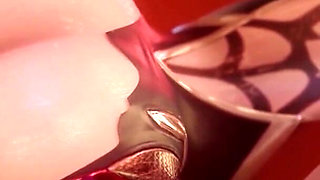 Anal Bulging a Fucking Slut Until She Squirts, Widowmaker Gets Creampied in Her Ass