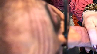 Sissy slut sucks Grindr strangers cock and takes a facial