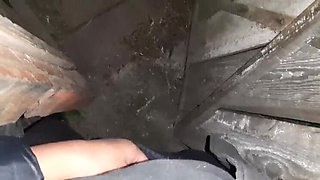 I caught my neighbor masturbating in the public restroom and I participated - Lesbian Fantasy Girls