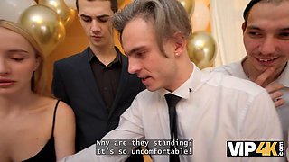 VIP4K. Lesbian hotties fuck before the wedding