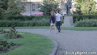 Tricky agent - studying hardcore with nerdy teeny Violette Pure teen-porn