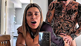 Intense Fucking in Front of the Mirror with Delicious Internal Cumshot Ends in Squirt