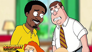 A Black Neighbor Shoved His Black Cock Into a White Married Housewife's Mouth.