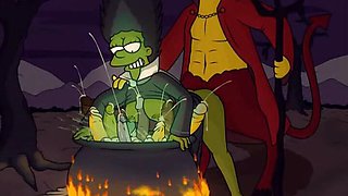 Halloween famous toons orgy