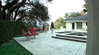 Lesbian Threesome with Two Blondes and a Sexy Redhead