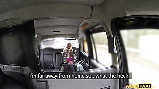 Fake driver with a big dick anally penetrated a gorgeous girlfriend