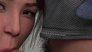 Innocent Waitress Got Her Mouth Fucked by a Dirty Biker