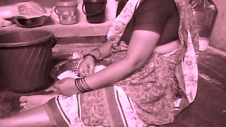 Desi Wife Handjob in Boy Friend Cock