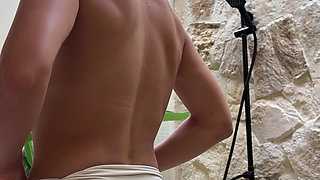 Chill Day on Villa, Tease in the Pool, Shower