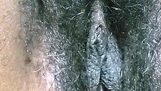 A Woman with Hairy Pussy in Her Secretary Outfit