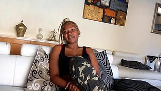 Big tits blonde African enjoyed fucking