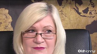 Blonde Mature Doctor And Two Sexy Blondes In Erotic Threesome