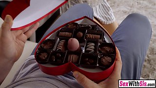 Jealous teen stepsis fucks big dick stud
