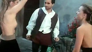 Vintage Black and White Orgy Party with Rocco Siffredi - Blonde and Afro Babes Fucking, Ass Fingering, and Cumshots