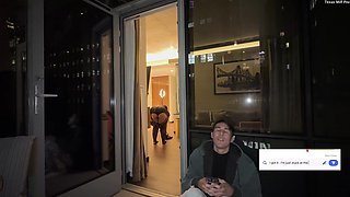 Sunny gets caught filming and receives passionate big booty fucking