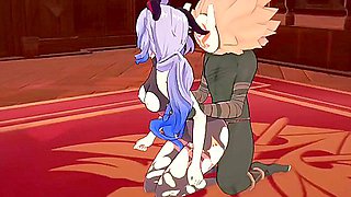 Ganyu De Genshin Impact Es Fol Da Muy Rico En La Oficina De Jeans With Verified Amateurs