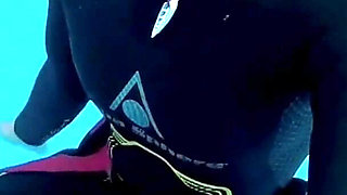 Underwater Wetsuit JOI in My Private Pool