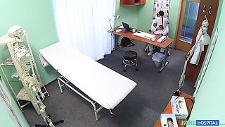 Nurse in sexy stockings Cream impaled in her lovely poses