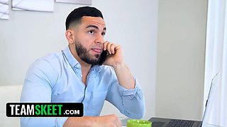 Lazy babysitter is so awfully lightheaded that she gets a large hardcore shaft instead of $$$ for her work