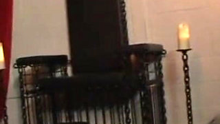 Bondage wax play candle dripping slaves