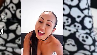 Asian Joon Mali posed and fucked herself