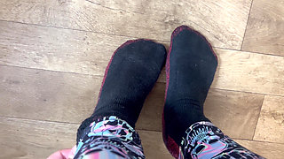 Washing My Sweaty Feet After Running