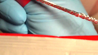 Shoving in a Catheter While My Patient Is Standing in Bondage