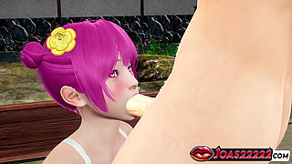 Hot Femdom Amy, the Anime Girl - Stockade Domination Blowjob in Pantyhose, Intense Pussyjob Dick Teasing & Footjob Fetish