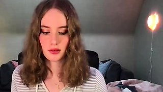 Very Hot Amateur French Teen couple tit fuck on Webcam