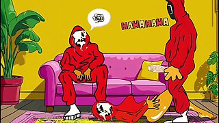 Cuckold Squid Games. Animated Parody of the Squid Game Cartoons Animation