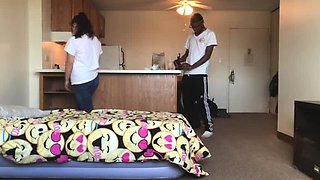 Big Black Cock Fucks Neighbor's Wife - Creampie & Big Ass Action