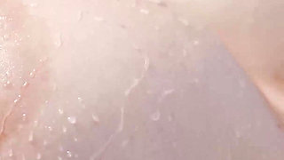 At the Pool Chubby Blonde Shows off Her Horny Big Tits